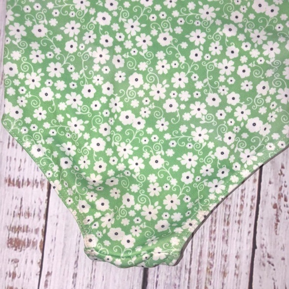 Sugar Cookies green floral swimsuit size 18 months - Picture 3 of 5